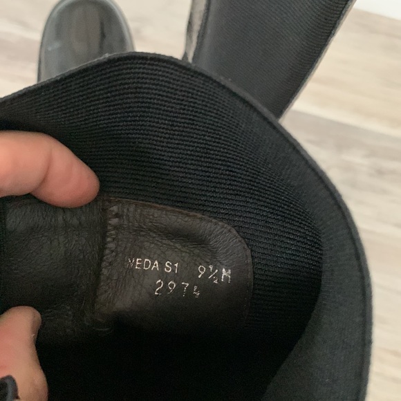 Donald J. Pilner Neda Patent Leather Wedge Boots - Picture 7 of 9